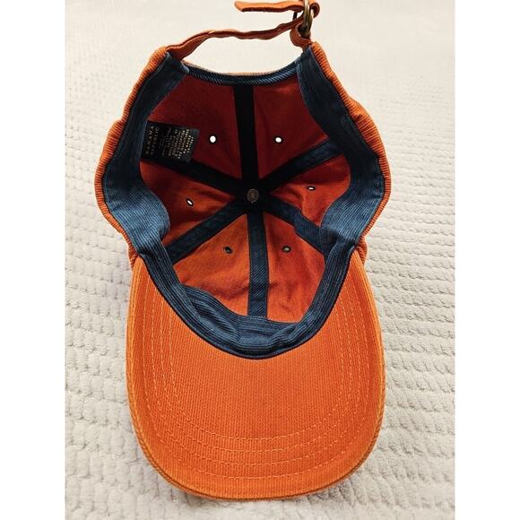 Banana Republic Hat Adult One Size Adjustable Orange Corduroy - Picture 6 of 8
